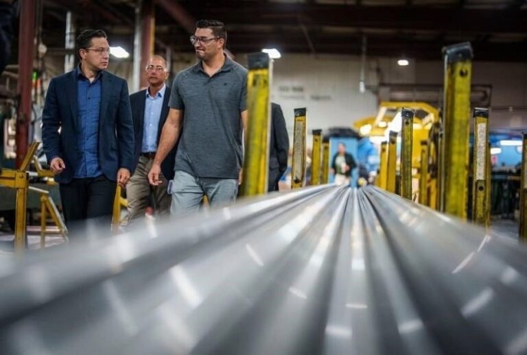 Mr.Richard Martin, Regional Federal MP, Mr. Pierre Poilievre Leader of the conservative Party of Canada and Steven Bellemarre Alfiniti VP of Sales